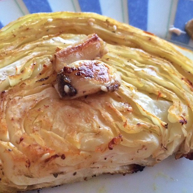 Baked Cabbage Slices