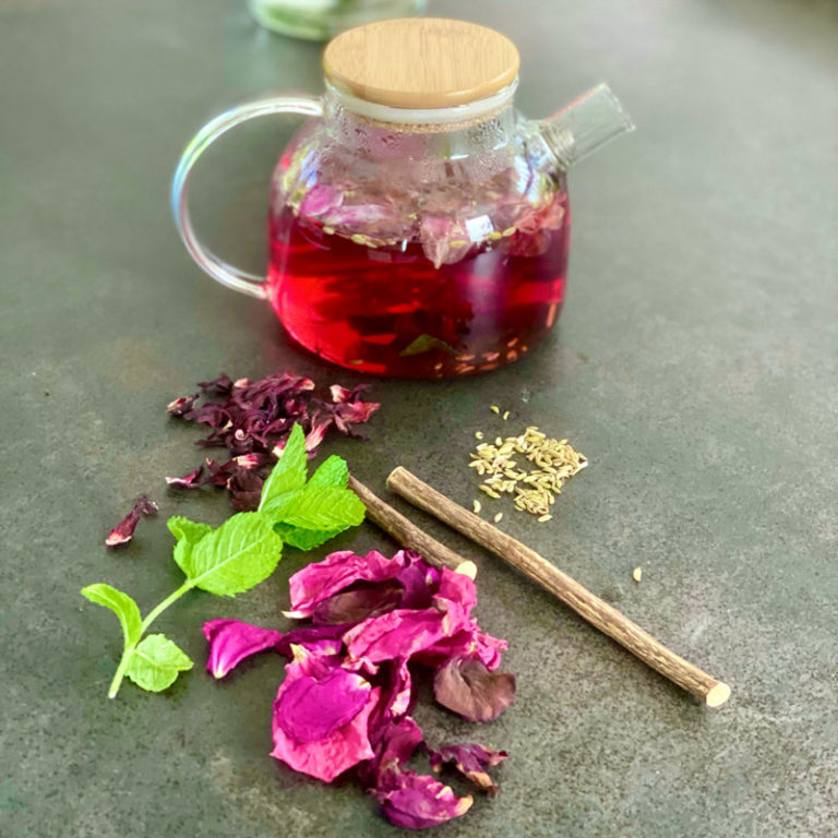 Indian Rose Petals Herbal Tea