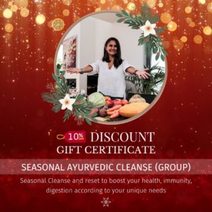 ayurvedic cleanse gift certificate