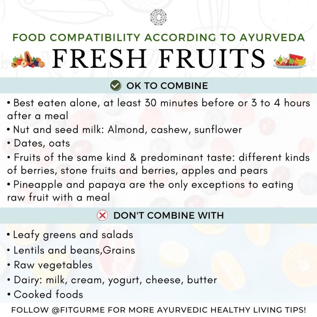 fresh fruits compatibility