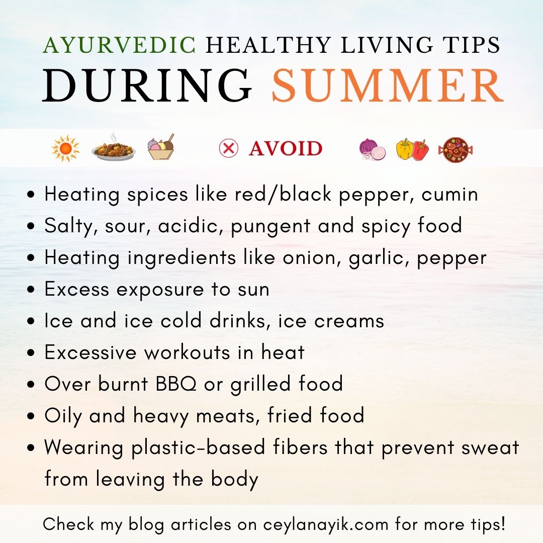 healthy living tips for summer