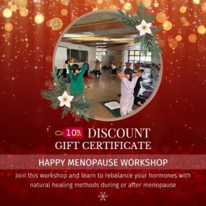 menopause workshop gift certificate