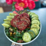 beetroot mung bean falafel patties