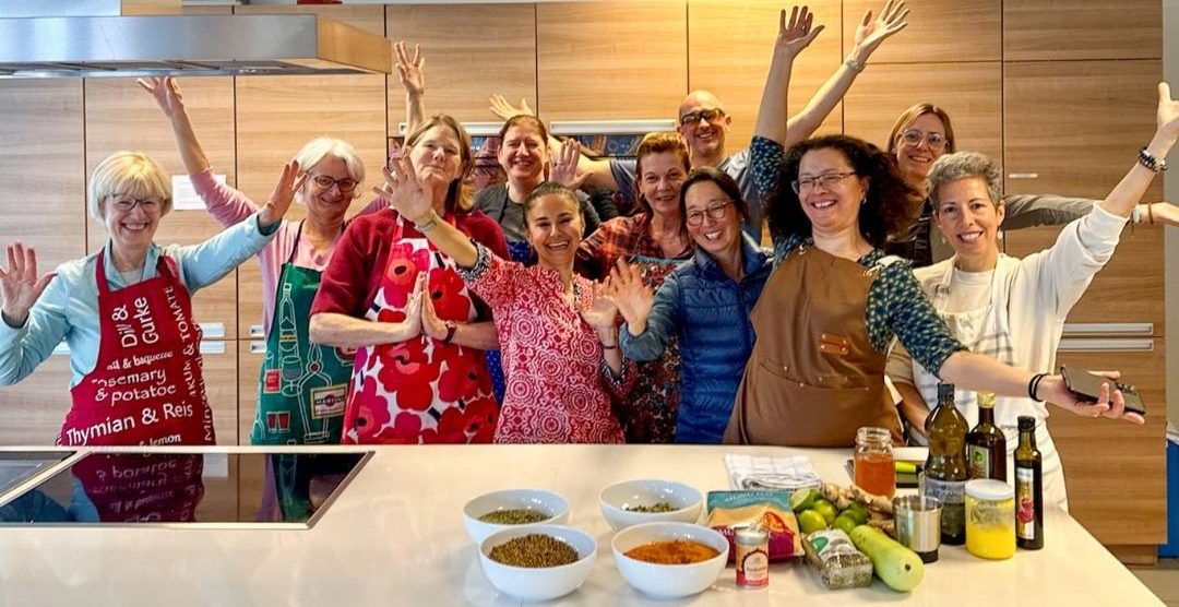 cooking workshop participants