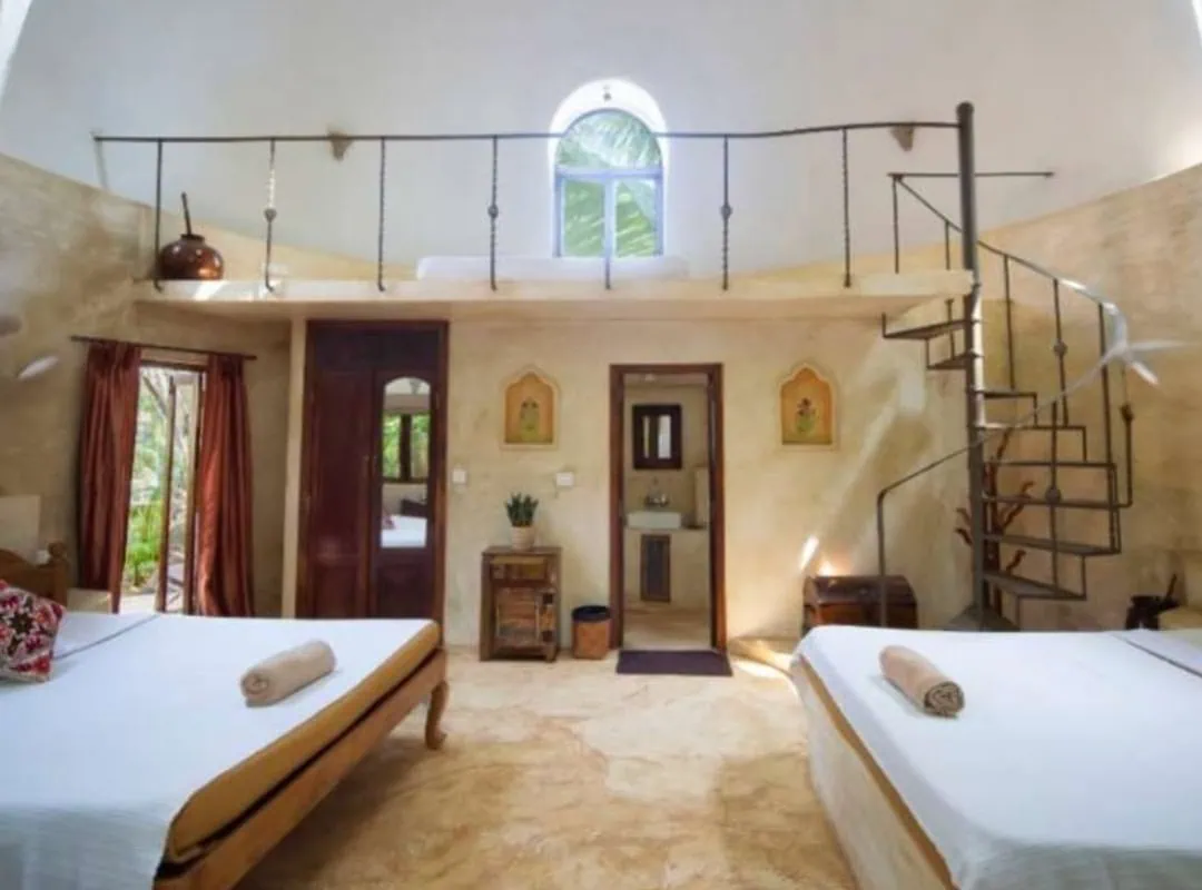 Moon Villa interior at Ashiyana Yoga Centre